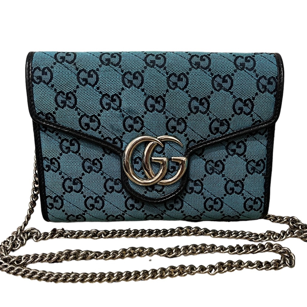 GUCCI GG Marmont Matelasse Canvas Crossbody Bag